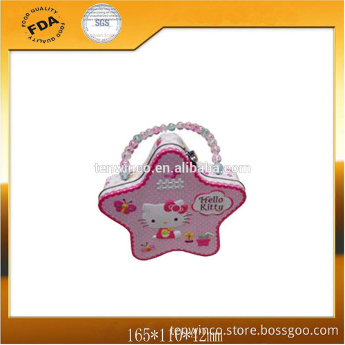 Star Shaped Candy Tin Box Irregular Tin Can